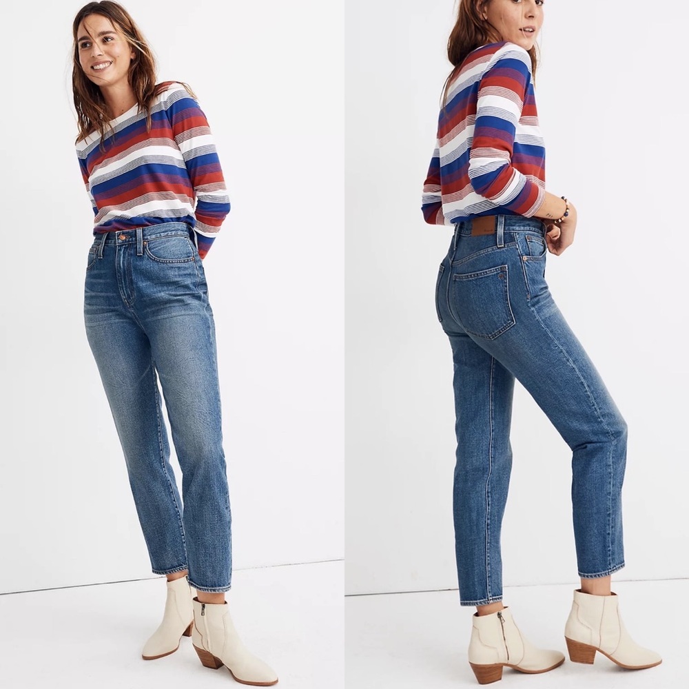 Madewell The Momjean in Downey Wash Size 25